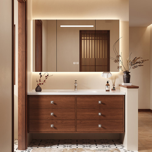 妈耶！被夸爆的奶油中古风浴室柜