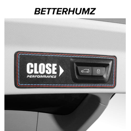 适用于宝马电动尾门后备箱提示贴