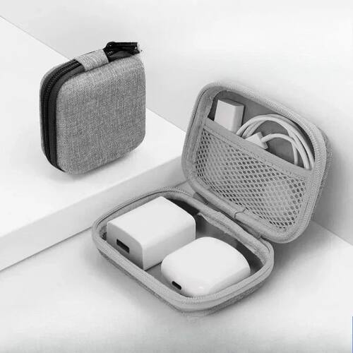 Multi-functional Data Cable Storage Bag, Universal Earphone