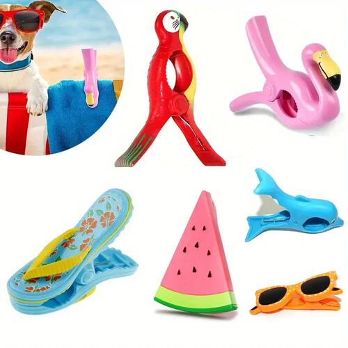 1Pc Cute New Plastic Cute Animal Sun Chair Beach Towel Windp