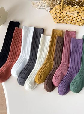 Autumn Winter Spainish Kids Socks Boys Girls Baby Knee High