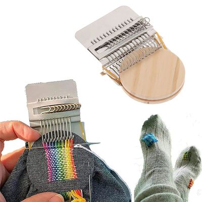Mini Darning Loom Machine DIY Apparel Sewing Small Loom Smal