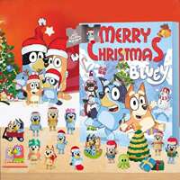Bluey 24Pcs Set Figure Christmas Gift Advent Calendar Myster thumbnail 5