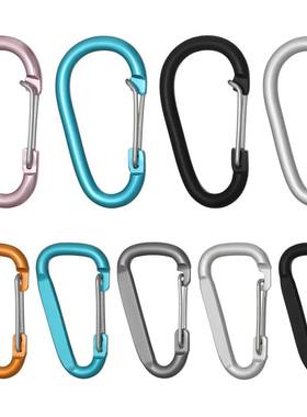 1Pcs Mini Carabiner Keychain Alluminum Alloy D-ring Buckle S