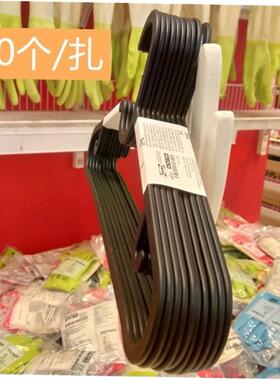 new estin hangers non-slip drying plastic hanger black h