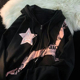 American Zip Hoodie 2023 fried star sreet Y2K Women new