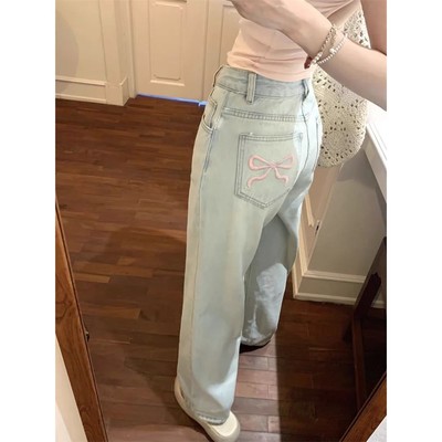 Women'sPinkBowEmbrdL