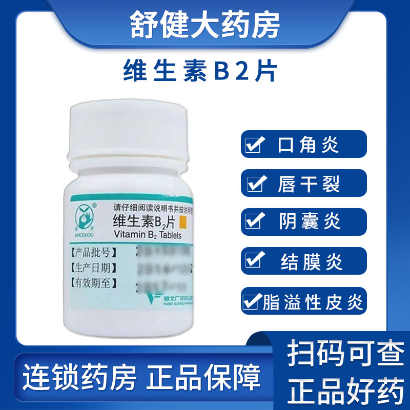 广济 妙手 维生素B2片 100片/瓶