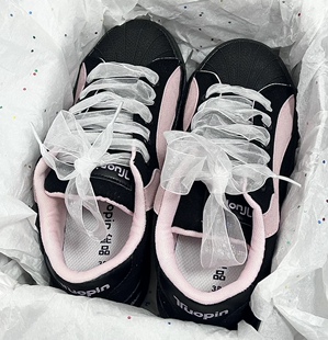 2.5cm宽薄纱织带雪纱蕾丝白鞋带适配小c德训鞋k芭蕾风gazelle鞋带