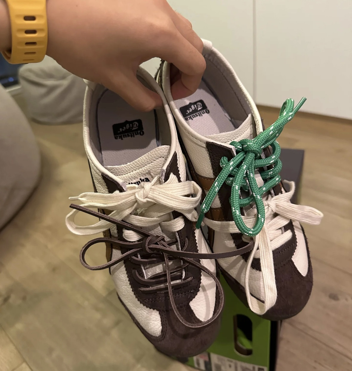 4条装鞋带组合miu缪同款鬼冢虎鞋带运动跑步鞋潮流nb联名鞋绳子