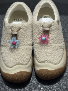 韩版少女系镂空果冻花朵鞋带扣keen科恩小羊蹄装饰DIY多巴胺配饰