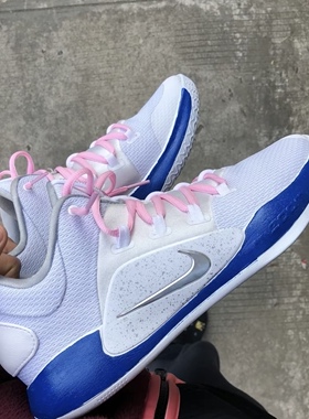 适配Nike Hyperdunk X Low 10实战篮球鞋白色浅粉椭圆鞋带