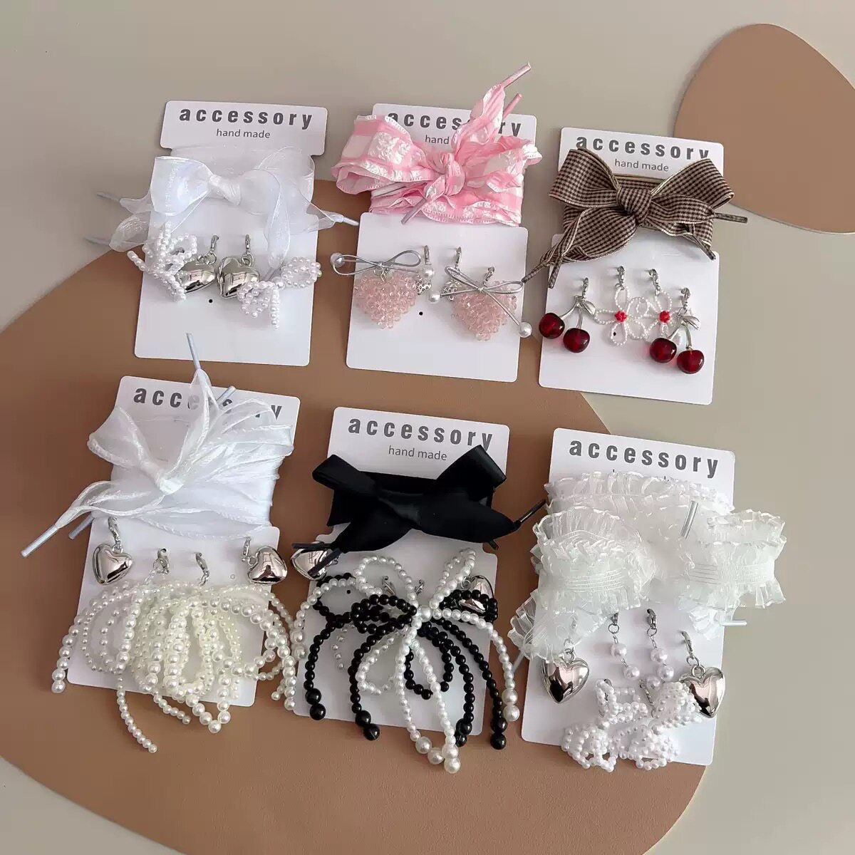 鞋带扣鞋带组合套装丝带欧根纱细带女鞋鞋花配饰挂件 手工串珠挂