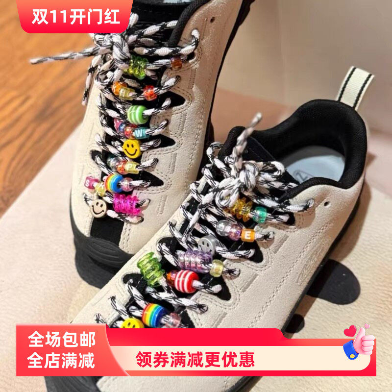适配keen登山鞋德训鞋韩系彩色串珠笑脸弹簧鞋扣diy可拆卸装饰扣