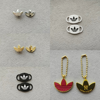 适配阿迪三叶草蓝色鞋扣贝壳头diy鞋扣samba德训板鞋装饰扣新款潮