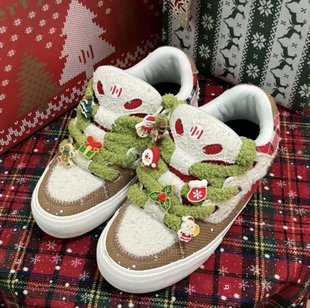 适配顽刻面包鞋圣诞节鞋带扣配饰1970s帆布鞋空军一号鞋扣装饰品