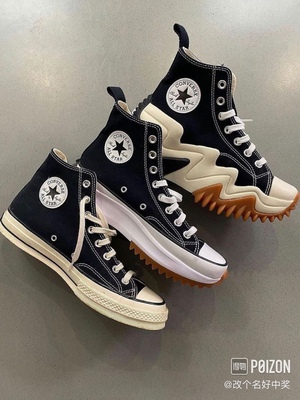 适配converse匡威1970s帆布鞋runstarhike白色双层棉质非原装鞋带