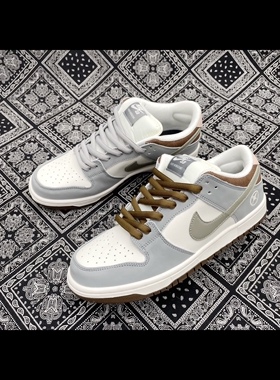 适配Nike SB Dunk Yuto Horigome联名款板鞋灰白黑色渐变泼墨鞋带