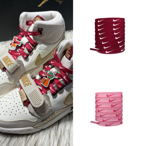 红色钩子扁平彩色字母运动鞋带适配aj312蛇年cny板鞋DIY鞋扣配饰