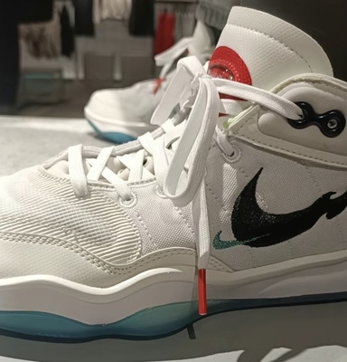 适配耐克AirZoom GT Hustle 2 Cny龙年限定篮球鞋白红蓝原装鞋带