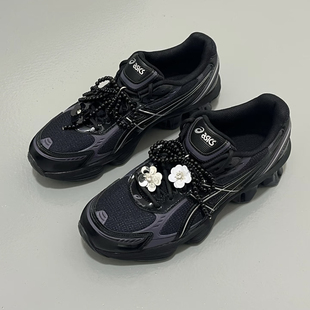 潮流新款闪钻手工钉珠花朵鞋带扣韩版v2k甜美高级感装饰德训鞋花