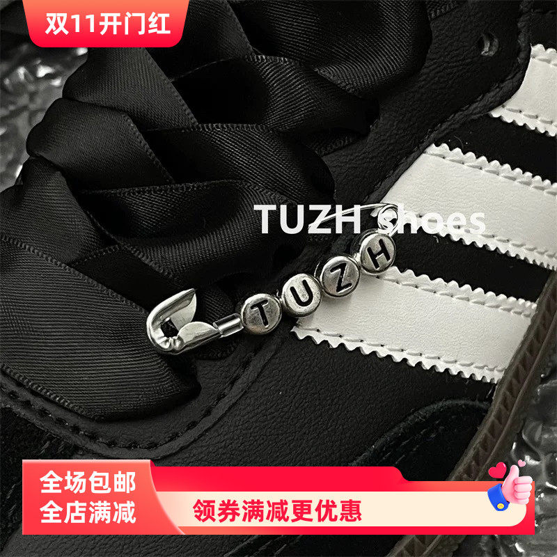 创意爱心珍珠配饰diy字母别针空军一号德训鞋鞋带装饰扣鞋扣配件