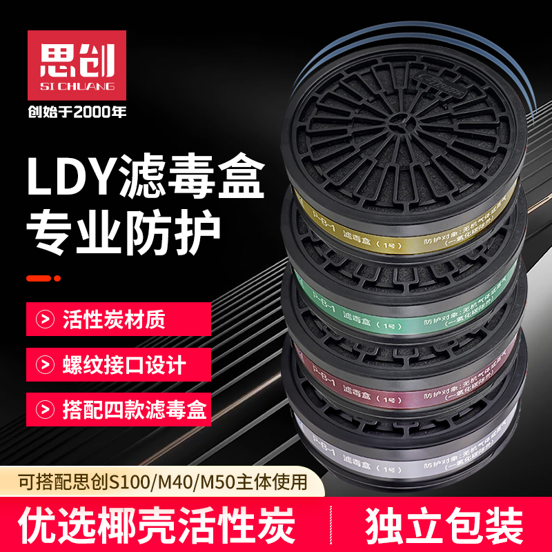 思创ldy系列圆形螺纹接口滤毒