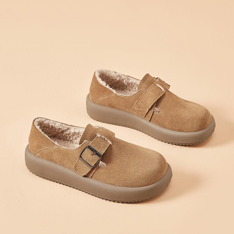 复古磨砂绒超火百搭显瘦勃肯鞋女