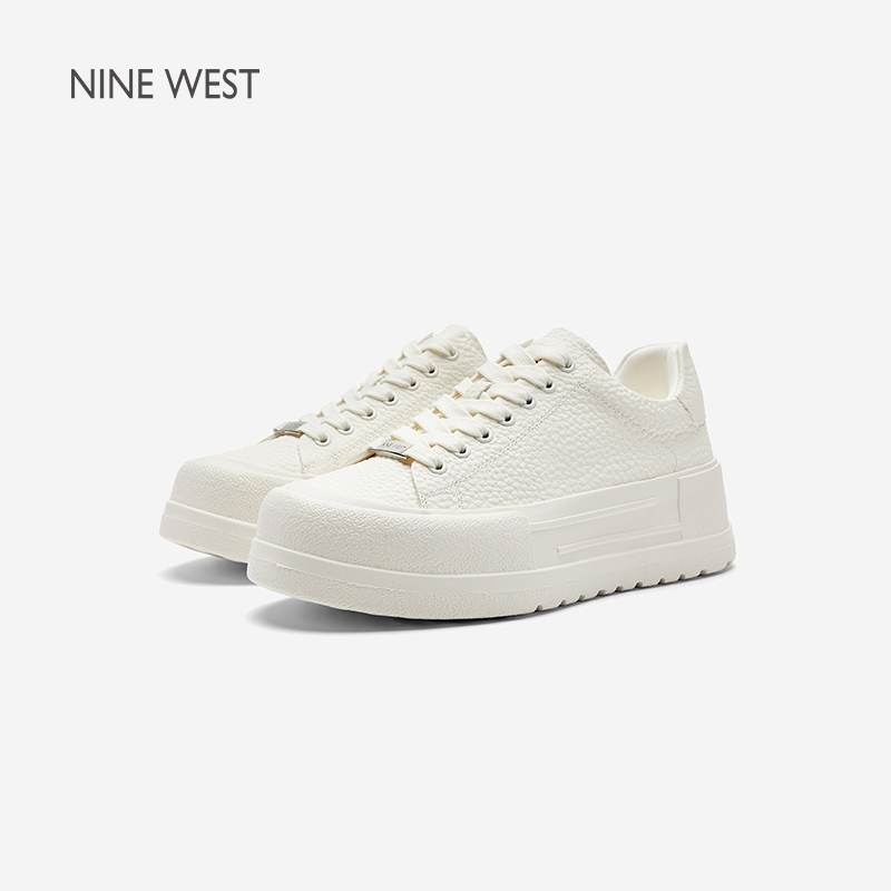 NineWest/玖熙厚底小白鞋