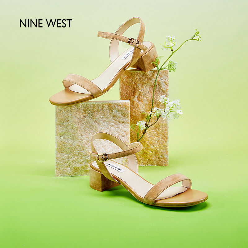 NineWest/玖熙粗跟凉鞋