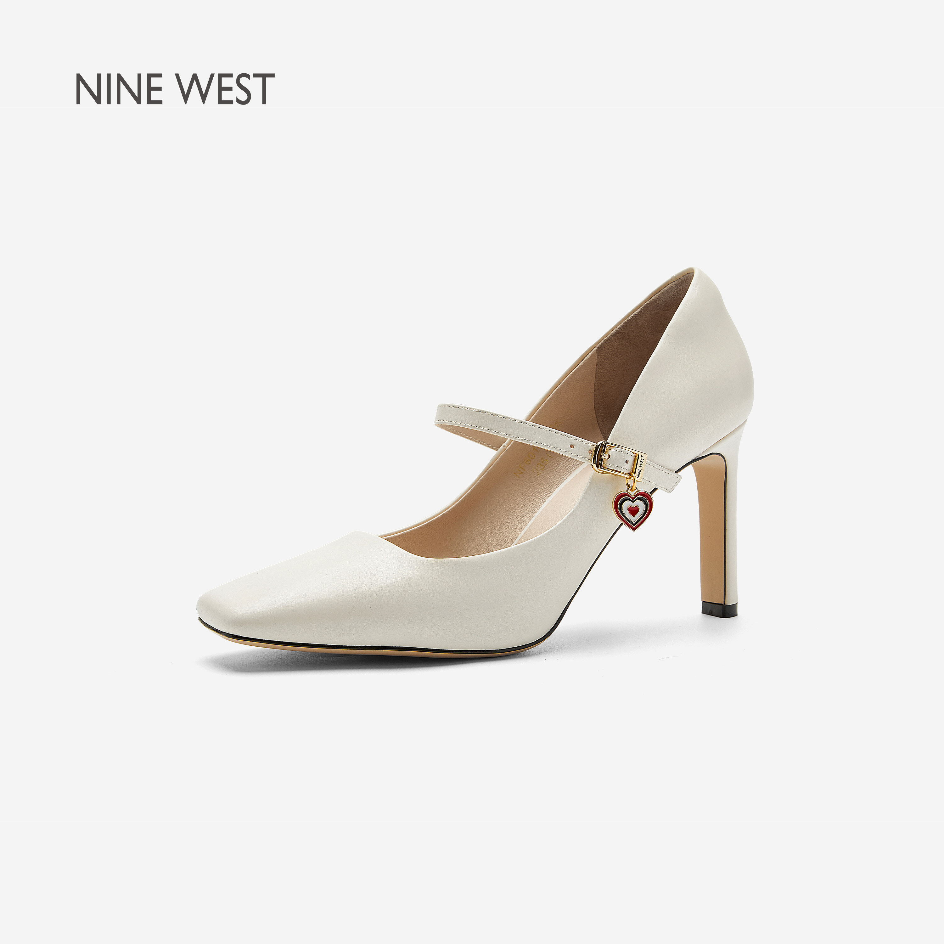 NineWest/玖熙方头玛丽珍高跟鞋图片