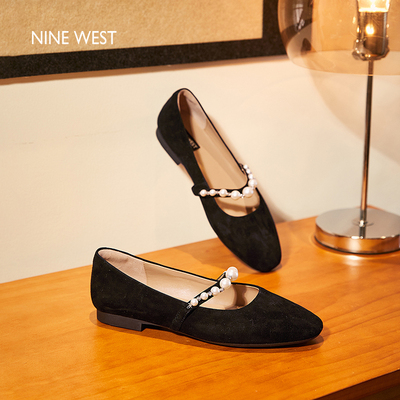 NineWest/玖熙珍珠玛丽珍鞋女