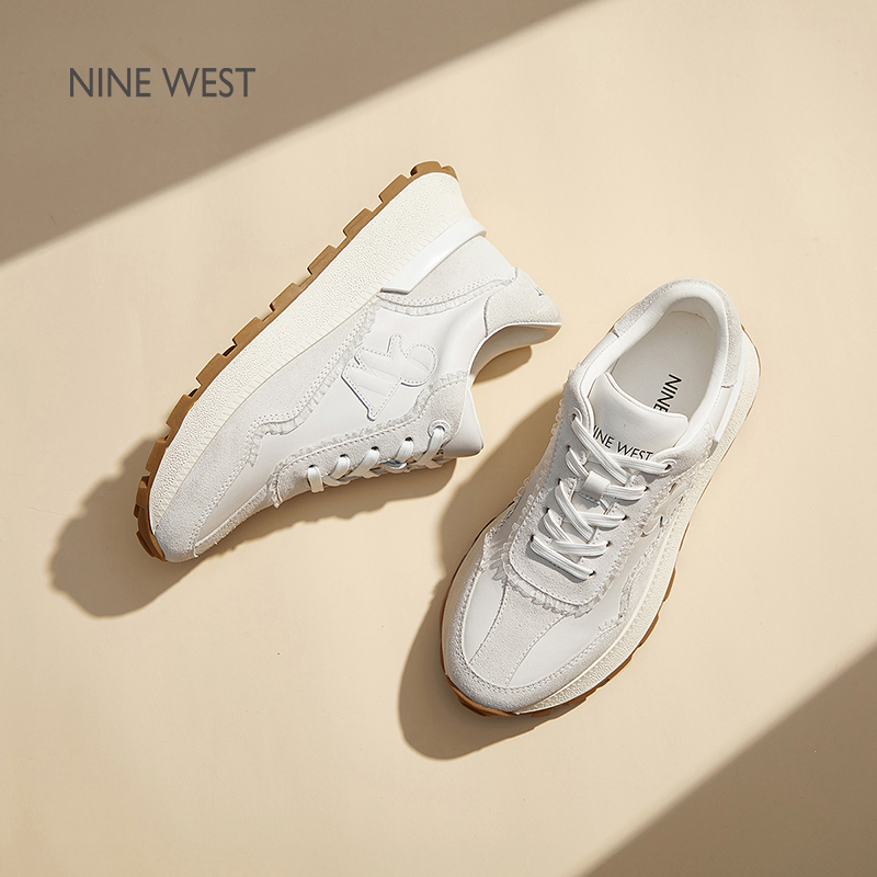 NINEWEST/玖熙复古阿甘鞋软底