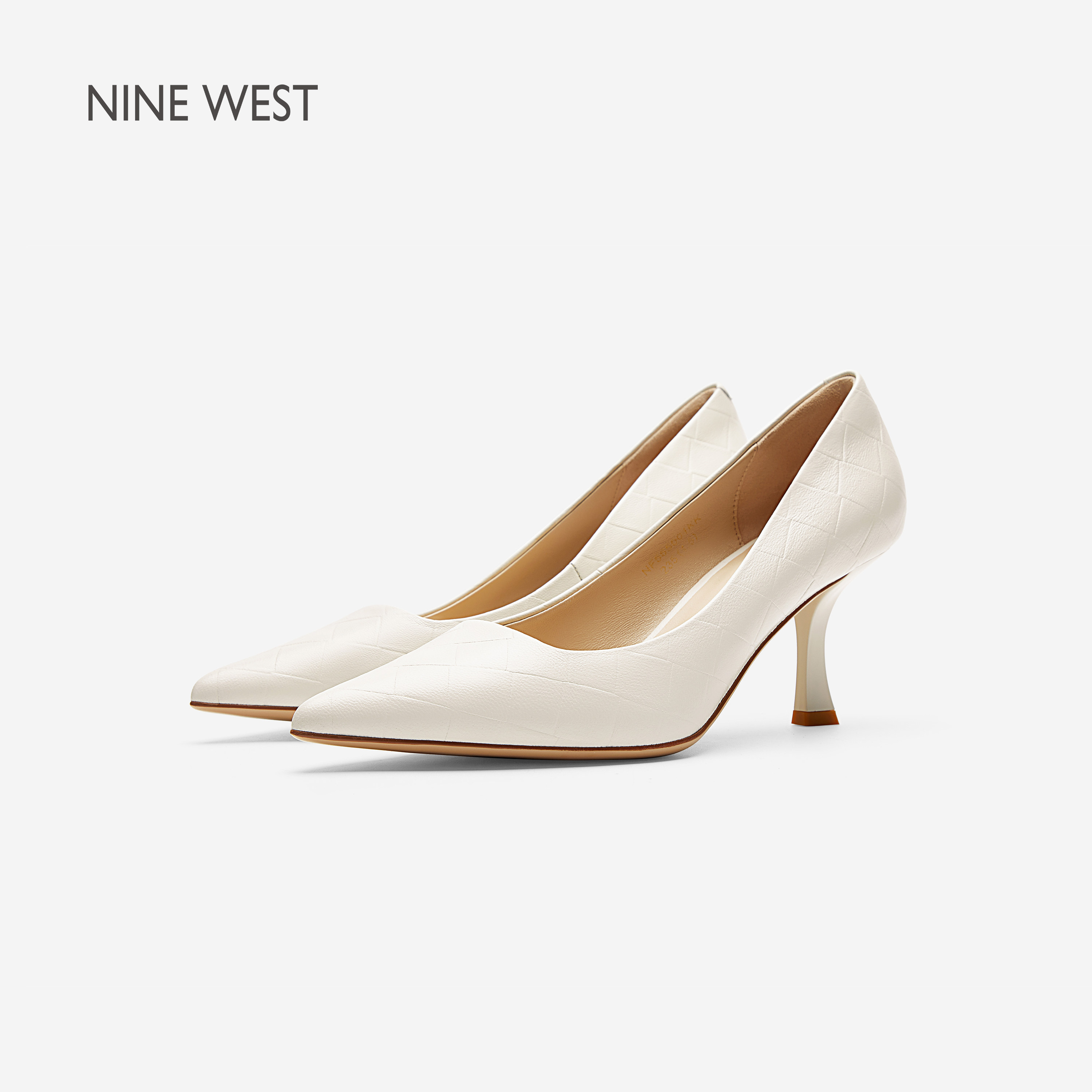 【商场同款】Nine West/玖熙秋新款高跟鞋女细跟气质尖头单