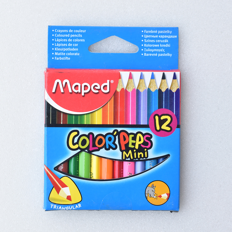 德国百利金迷你彩铅12色短杆画笔