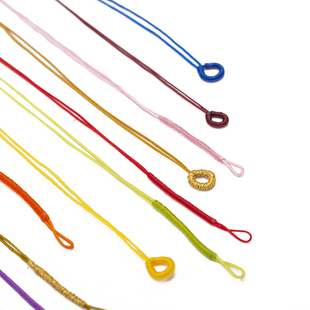 0.5mm71线编绳拉环扣线圈绳结扣吊坠项链挂件扣头绳文玩绳扣