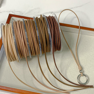 3mm鹿皮绒带绳项链挂绳麂皮仿鹿皮绳包装礼物烘培发饰挂件diy材料