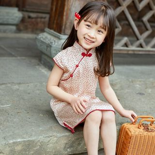 儿童旗袍女童中国风连衣裙新款夏季宝宝小旗袍