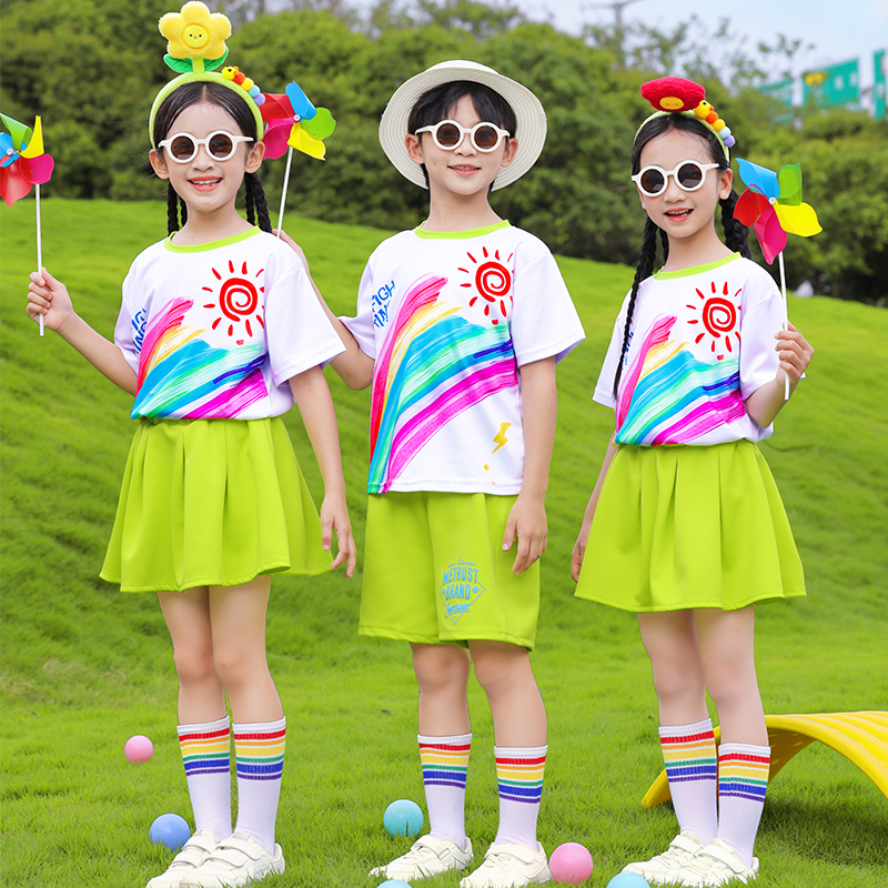六一儿童啦啦队演出服毕业季服装