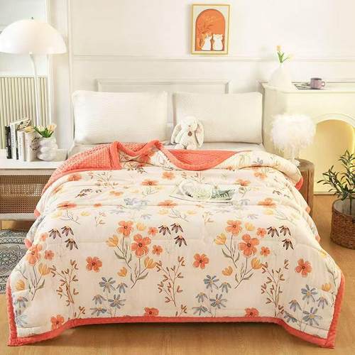 绒豆豆被子AB版单双人学生宿舍被