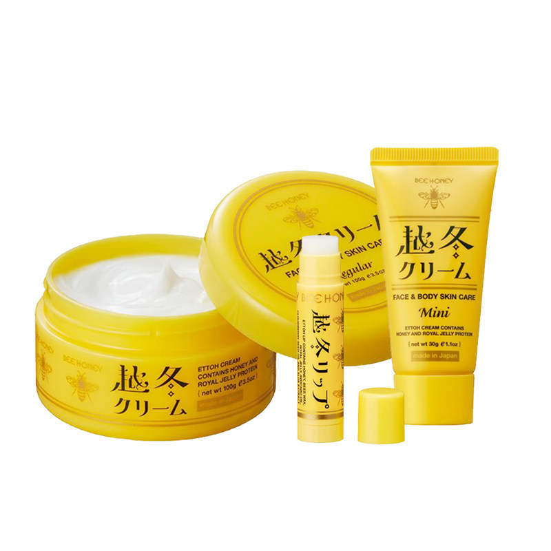 日本house of rose玫瑰屋蜂蜜滋润越冬面霜手霜身体乳100g