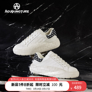 ACUPUNCTURE/爱克佩特圈A百搭休闲板鞋女厚底新品小白鞋情侣潮鞋