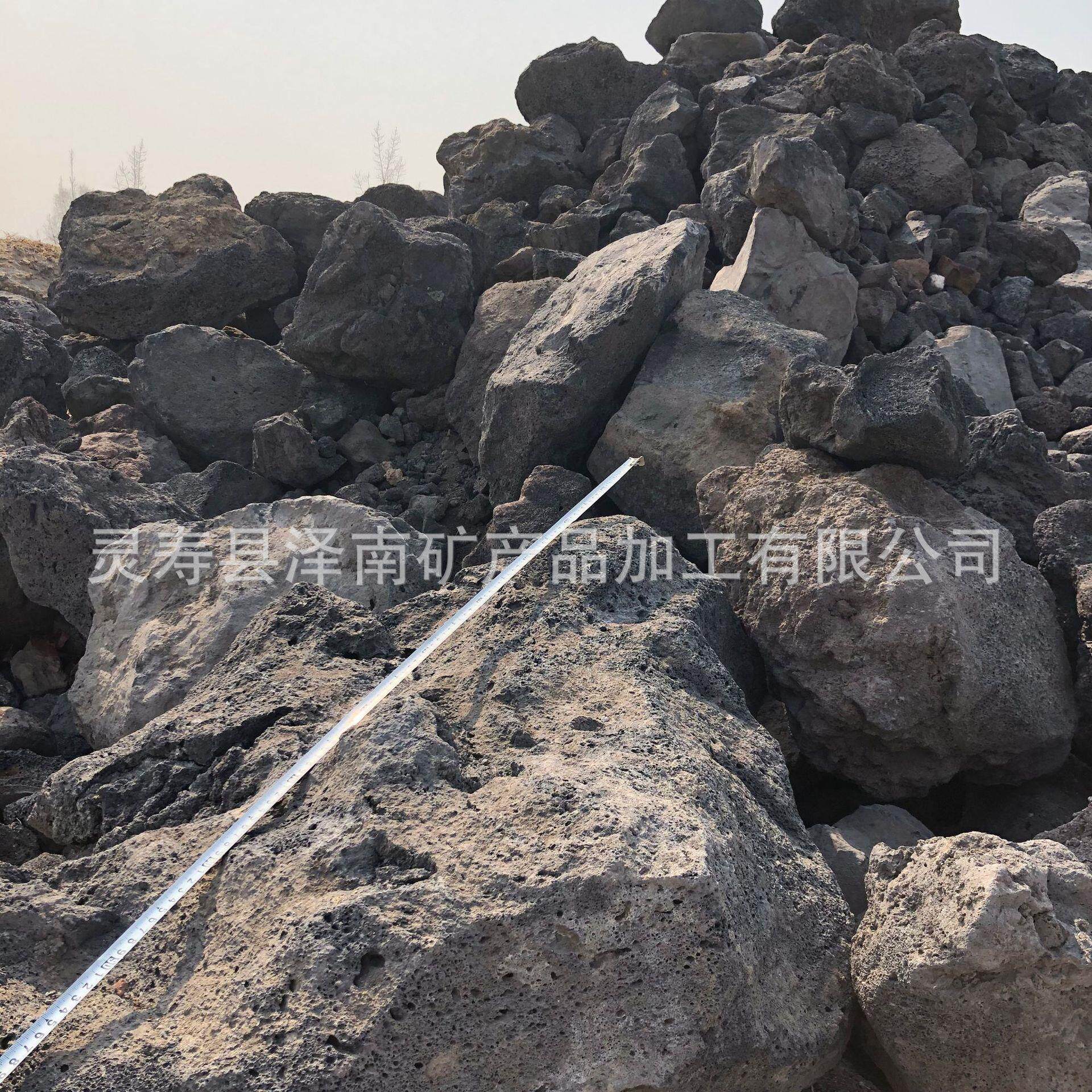 供应 火山石造491手搬块 黑色火石鱼缸过山滤景用火山 岩大块