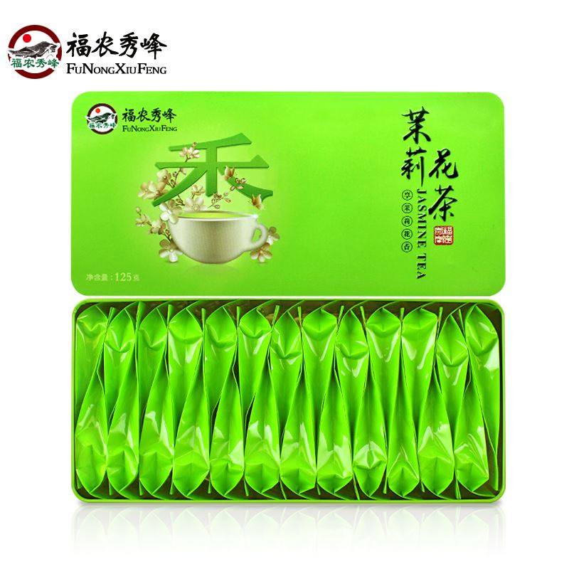 福农秀峰茉莉花茶 龙珠浓香型 福州2020新茶叶绿茶绣球特级小包装