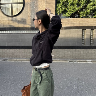 现货 2026秋季新韩国东大门八奶宽松连帽卫衣外套裤摇粒绒套装女