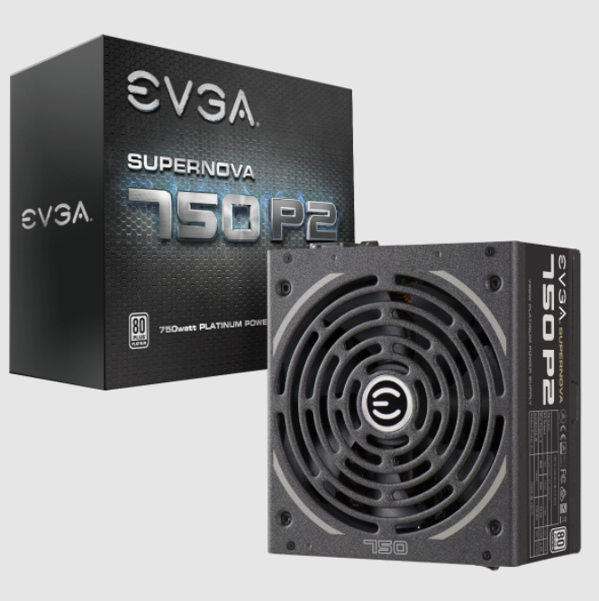 EVGA 750W电源220-P2-0750-X6台式机白金牌全模组