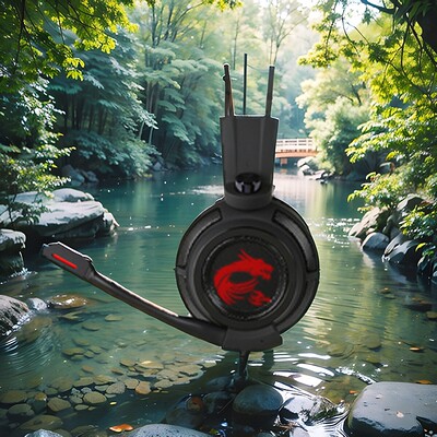 微星MSIDS502GAMING Headset有线头戴式游戏耳机 7.1环绕声