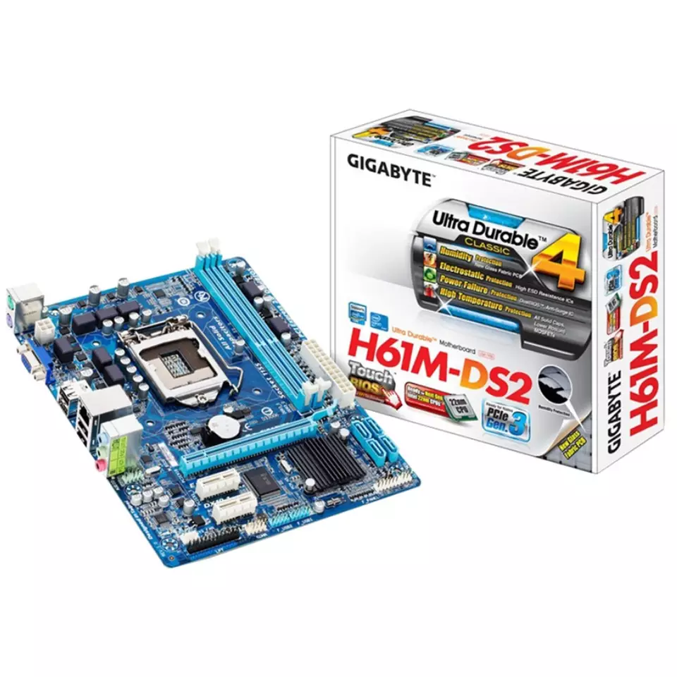 Gigabyte/技嘉 H61M-DS2台式机第四代超耐用主板 库存