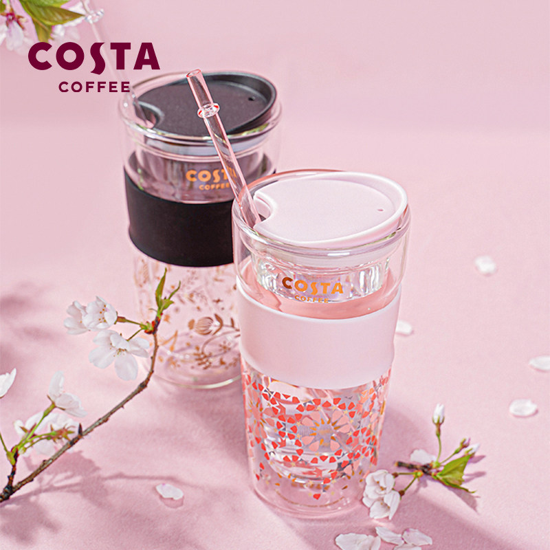 cs847双层隔热玻璃水杯子带盖咖啡杯随行办公室女生便携耐高温t,餐饮具,玻璃杯,淘宝优惠券,粉丝福利购,淘宝优惠卷