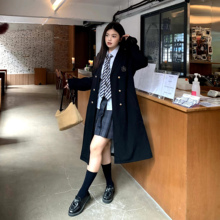 阿车家的大码jk原创学院风日系风衣外套中长款宽松高级感大衣秋冬